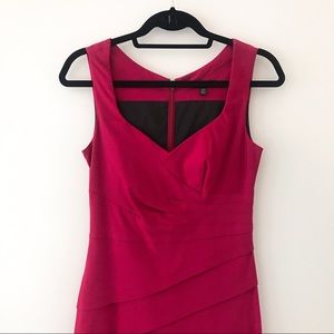 LE CHATEAU size 4 red pencil dress